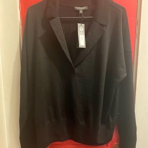 Black Merino Wool Banana Republic Sweater